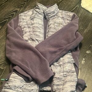 Purple and Gray Fleece Jacket